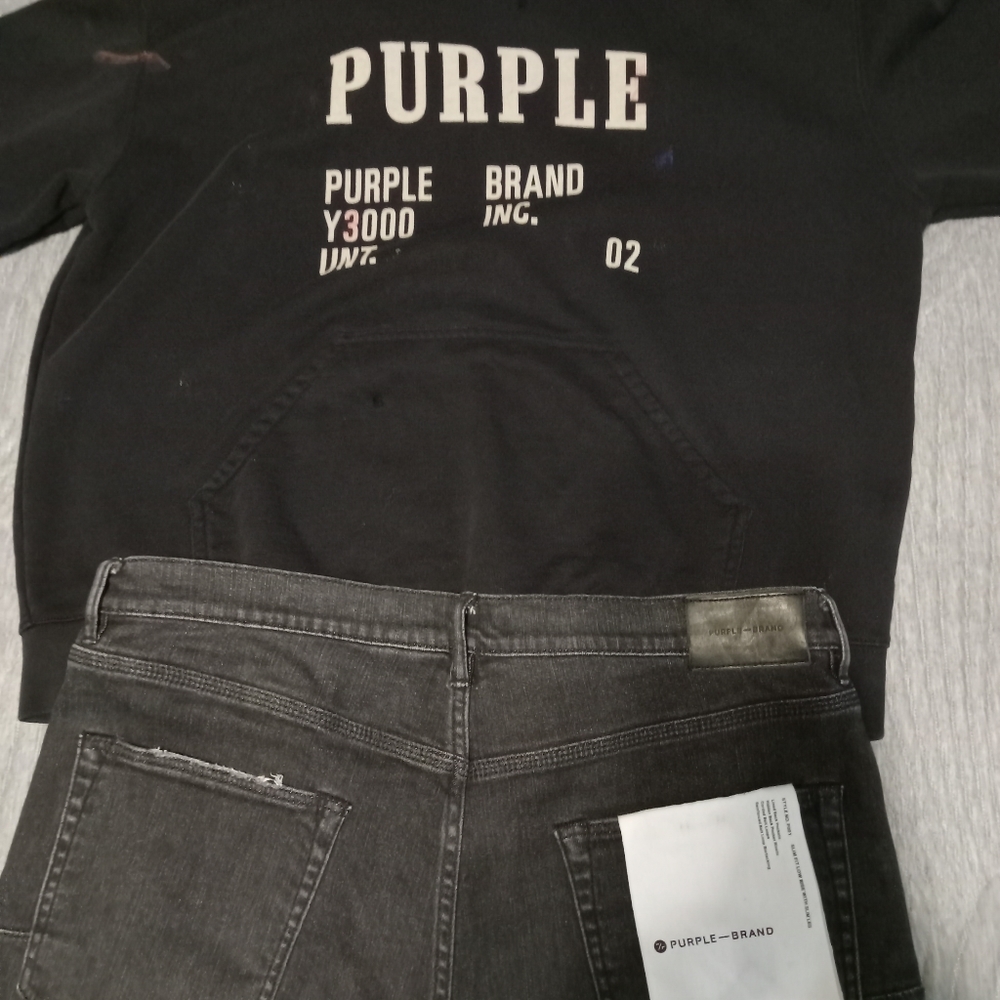 Purple Brand Hoody and Purpke Brand Jean's